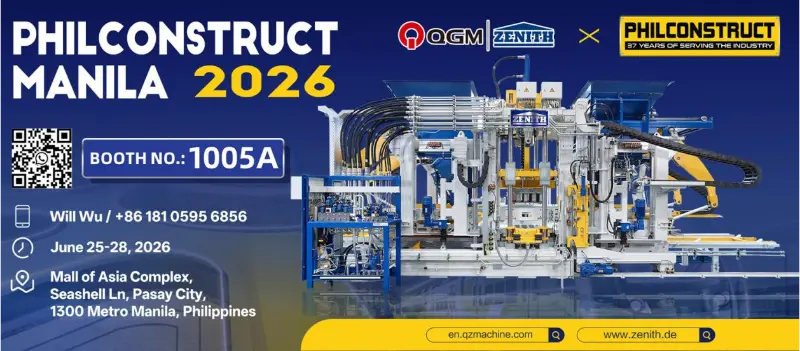 Quangong Machinery Co., Ltd. vil snart udstille på Philippines Construction Exhibition for at udforske nye muligheder på det sydøstasiatiske byggematerialemarked.